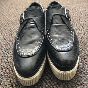 Ash Slip On Black Leather