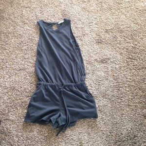 Dark gray romper