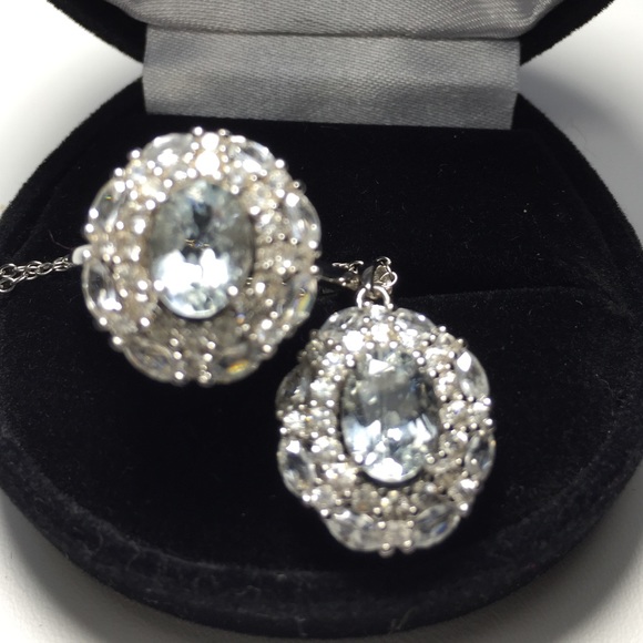 Rare Beryl Gems Jewelry - FLASH SALE Host Pick💎Demi Parure Goshenite Set💎