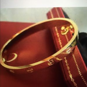 Rose Gold plated bangle bracelet