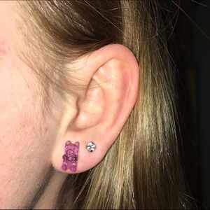 Super cute Claire's gummi bear earrings!