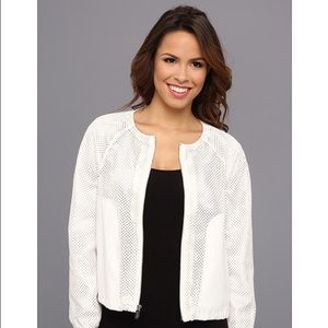 Great for spring!  Calvin Klein perforated moto