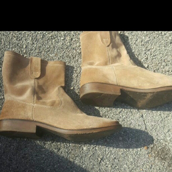 Suede booties