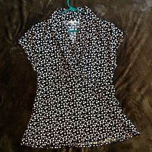 Nine West Women's Polka Dot Blouse
