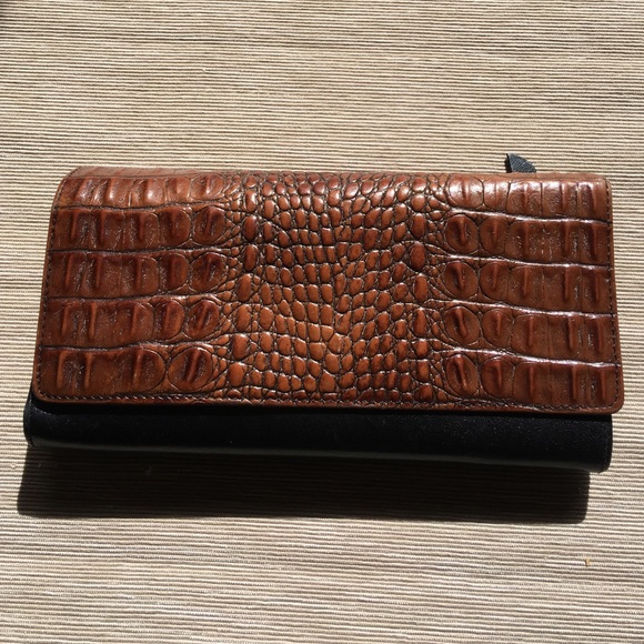 Brahmin Cocoa Melbourne Siri Tri-Fold Wallet