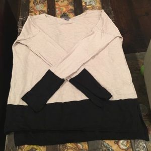 Vince Sweater, Oatmeal Color w/ Black trim M