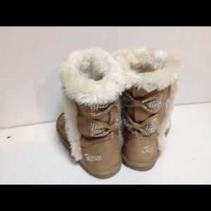 Justice Shoes - Justice beige sparkle boots 13 Justice Shoes - Justice beige sparkle boots 13