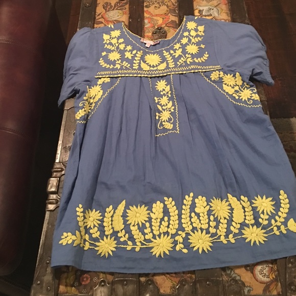 Calypso St. Barth , cute cotton embroidered top M