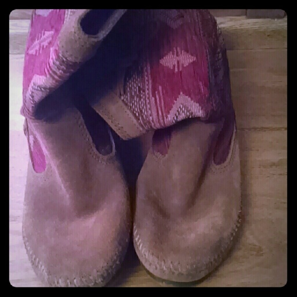 Minnetonka ankle boots.