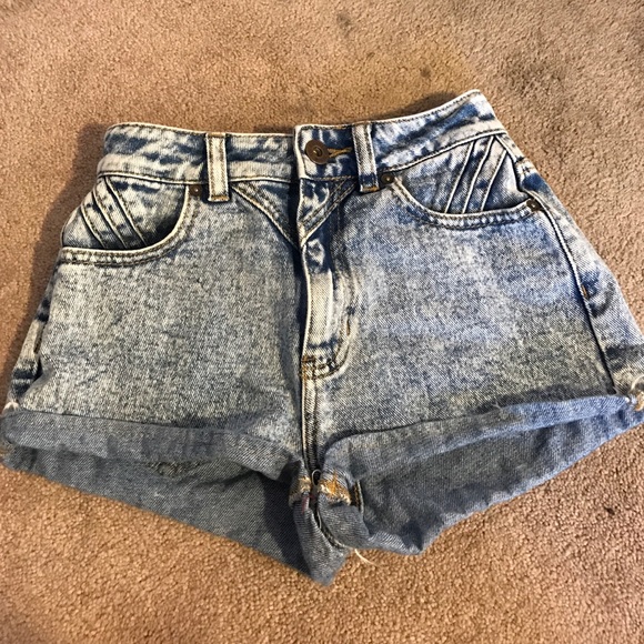 High Waisted Denim Shorts