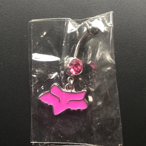 NWT FOX RACING BLING NAVEL BELLY BUTTON RING - Picture 1 of 6