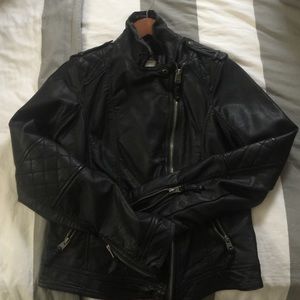 Abercrombie and Fitch faux leather moto jacket