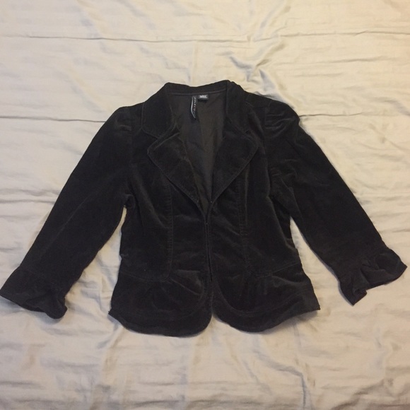 Velvet-like Black Ashley Judd Jacket *Like New*