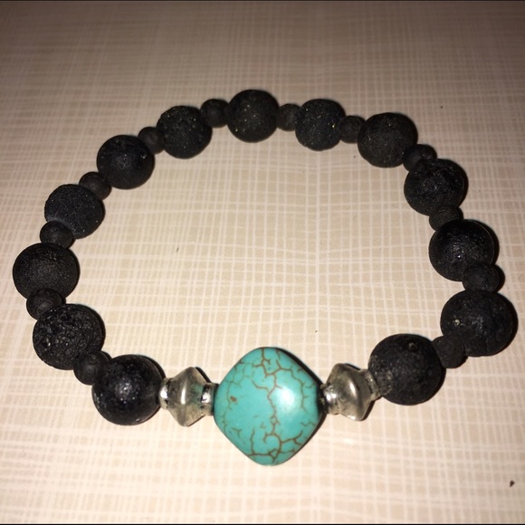 Bohemian Bracelet with Volcanic Rocks