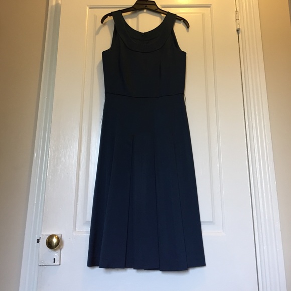 Calvin Klein Jewel Tone Dress with Pleated Skirt