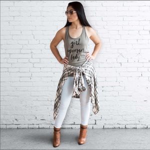 Girl Woman Lady Racerback Tank Top