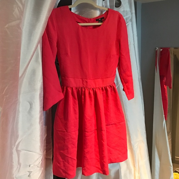 Red/pinkish H&M dress.