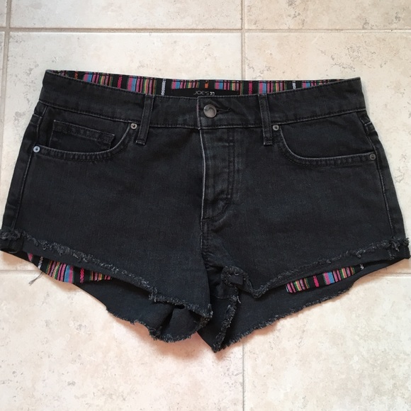 Joe's jeans black short shorts western look
