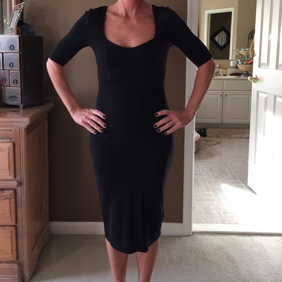 Black bodycon midi H&M dress