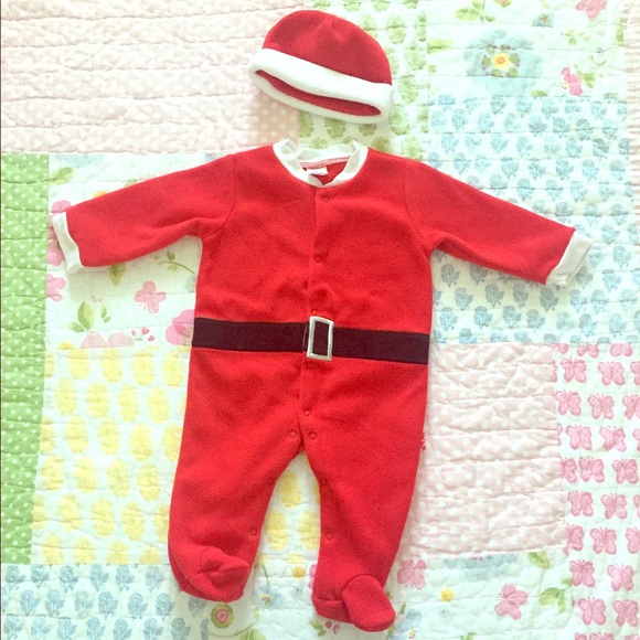 Baby micro-fleece Santa outfit
