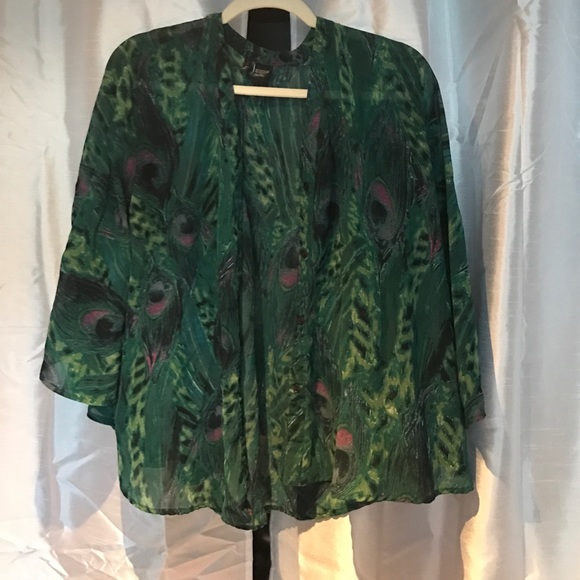 Peacock Kimono/button down