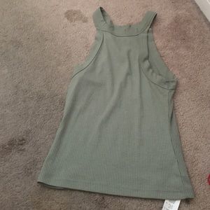 ribbed green cami