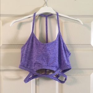 Purple Free People Sports Bra