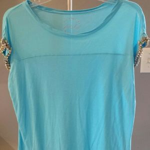 Teal blue Inc. Top