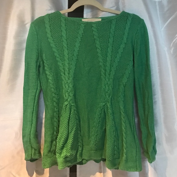 Zara Mint green Peplum-like Sweater
