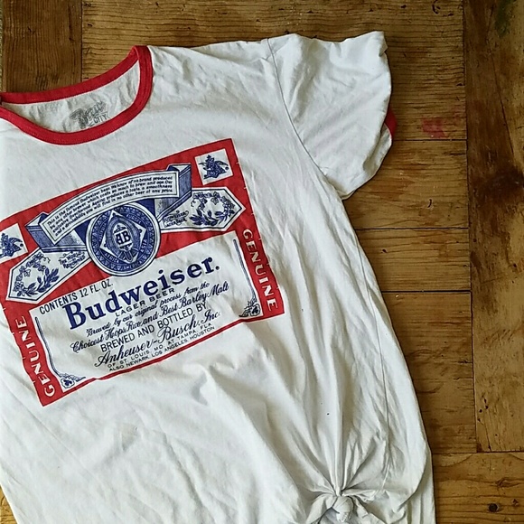 budweiser oversized bf tee