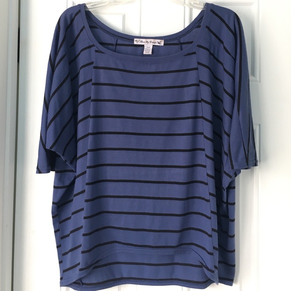 Love By Design Tops - 🎉HP🎉Striped Blue Blouse
