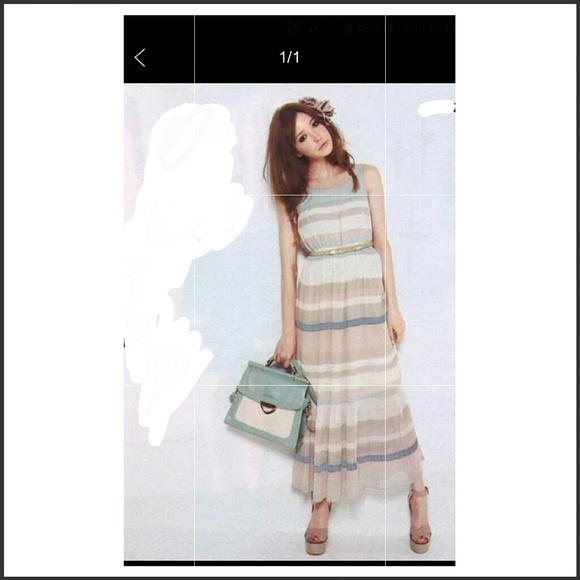 Snidel stripe maxi  dress. brand new. size 0-4