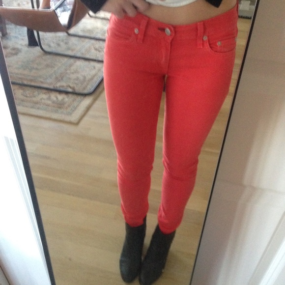 rag & bone red jean size 25