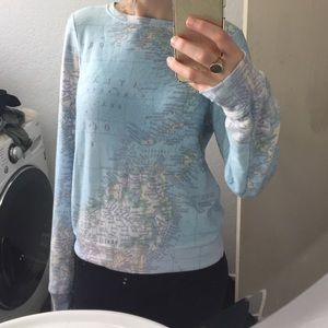 Wildfox limited edition map sweatshirt