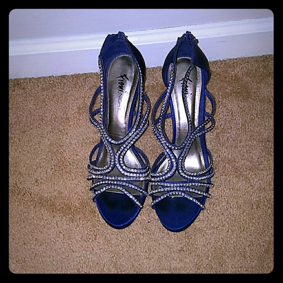 ONLY WORN ONCE :Royal Blue Fioni Night Heels