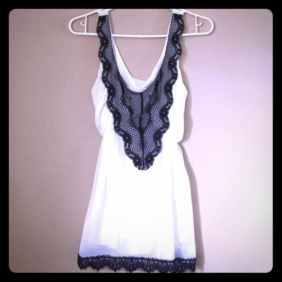 Cream and black baby doll