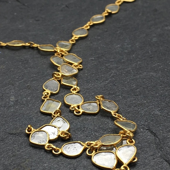 Sale Host Pick x2 Raw Diamond slices necklace - Picture 3 of 4