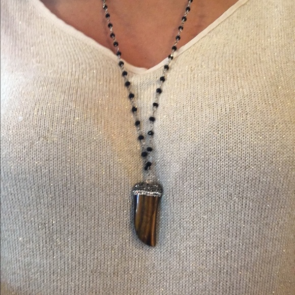 Tigers Eye pendant necklace