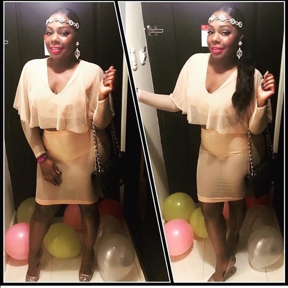 Nude sheer Two Piece