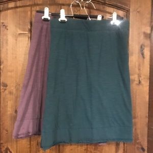 "CARVE DESIGNS" Medium skirts, purple, green