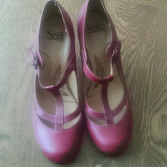 Sofft Leather Red dress shoe