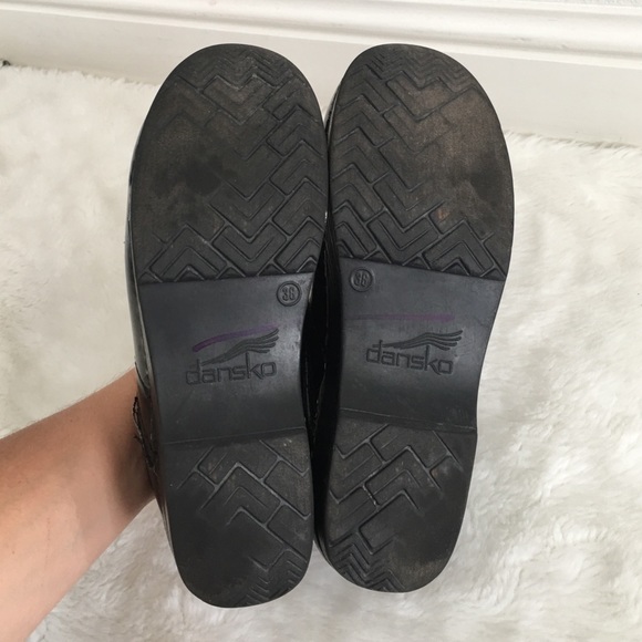 dansko black patent
