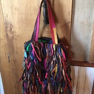 Handbag - Boho fringe leather! Multi color!!