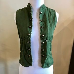 Olive green vest