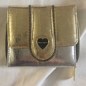Silver & Gold Betsey Johnson Wallet 👛