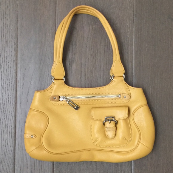 Mustard yellow Cole Haan handbag