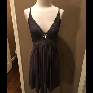 Eberjay m gray chemise/nightie lace bodice pretty!