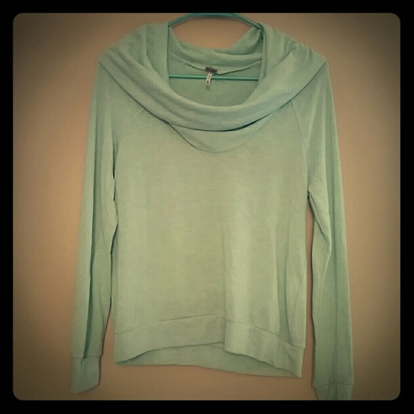 Light Blue Scoop Sweater - Picture 1 of 2