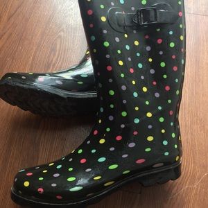 Polka Dot Rain Boots