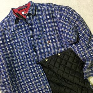 Men's - Vintage Tommy Hilfiger Quilted Flannel